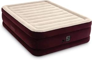 Intex Maroon 20" Queen Air Mattress with Pump