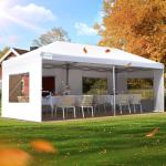 Quictent 10x20 ft Pop-up Canopy with Windows