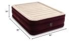 Intex Maroon 20" Queen Air Mattress with Pump