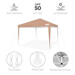 10x10ft Pop Up Canopy Tent with Adjustable Height