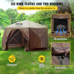 VEVOR 12x12ft Screen Tent with Pop-up Canopy