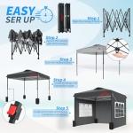 10x10 Easy Pop Up Canopy with Sidewalls