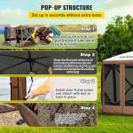 VEVOR 12x12ft Screen Tent with Pop-up Canopy