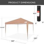10x10ft Pop Up Canopy Tent with Adjustable Height