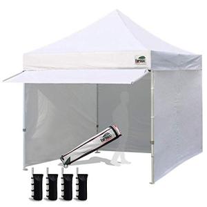 10'x10' Pop-Up Canopy Tent with Sidewalls & Bags