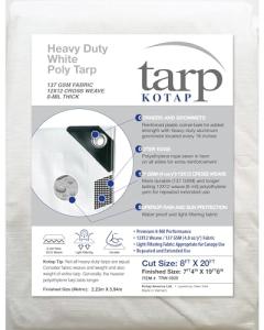 Heavy-Duty Waterproof Tarp 8 x 20 Ft
