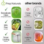 Airtight Glass Meal Prep Containers - 5 Pack