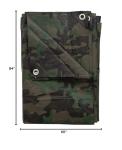 Stansport 5' x 7' Green Camo Rip-Stop Tarp
