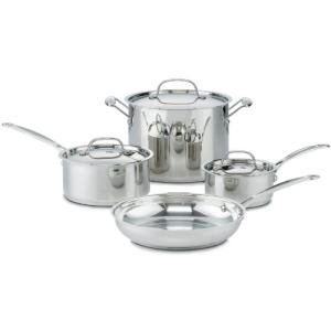 Cuisinart Classic Stainless Steel 7-Piece Cookware Set