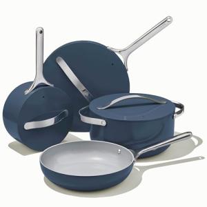 Ceramic Non-Stick Cookware Set with Storage Solutions