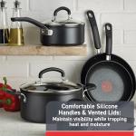 T-Fal 12-Piece Nonstick Cookware Set, Black
