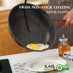 Sensarte Non-Stick Swiss Granite Omelette Pan