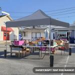 Sweetcrispy 10x10 Heavy Duty Pop Up Canopy