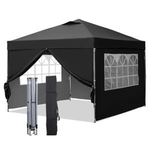 GDY 10x10ft Pop-up Canopy Tent with Sidewalls