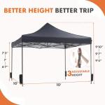 Sweetcrispy 10x10 Heavy Duty Pop Up Canopy