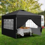 GDY 10x10ft Pop-up Canopy Tent with Sidewalls