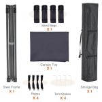 Sweetcrispy 10x10 Heavy Duty Pop Up Canopy