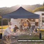 Sweetcrispy 10x10 Heavy Duty Pop Up Canopy