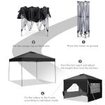 GDY 10x10ft Pop-up Canopy Tent with Sidewalls