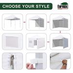 Eurmax 10'x10' Instant Canopy Tent with Walls