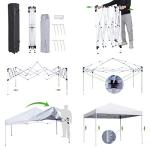 ZENY 10x10 Pop Up Canopy Tent with Bag