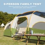 GoHimal 8-Person Family Tent - Waterproof & Windproof