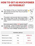 DOKIO 300W Portable Folding Solar Panel Kit