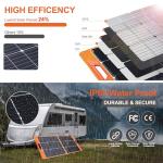 100W Portable Solar Panel for Camping Adventures