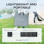 EF ECOFLOW 220W Bifacial Folding Solar Panel