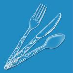Amazon Basics 192 Count Clear Disposable Cutlery Set