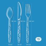 Amazon Basics 192 Count Clear Disposable Cutlery Set