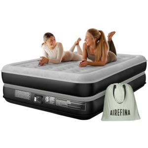 Queen Air Mattress with Built-in Pump, Fast Inflation