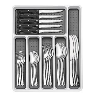 49-Piece Stainless Steel Utensil Set with Organizer