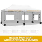 10x20 Heavy Duty Pop Up Canopy Tent Set