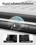 Queen Air Mattress with Built-in Pump, Fast Inflation