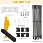 10x20 Heavy Duty Pop Up Canopy Tent Set