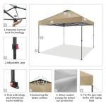 CROWN SHADES 10x10 Pop Up Canopy Tent