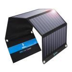 Foldable 28W Solar Charger with 3 USB Ports