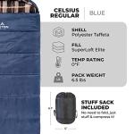 TETON Sports Celsius XL Sleeping Bag, 0F, Blue