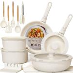 Astercook 21-Piece Nonstick Ceramic Cookware Set