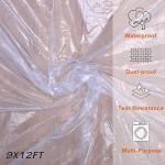Clear Plastic Sheeting Drop Cloths - 5 Pack