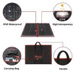 DOKIO 110W Portable Solar Panel Kit for Camping