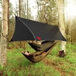 Lightweight 12x10 Waterproof Camping Tarp - Black