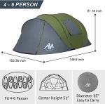 AYAMAYA 6-Person Instant Pop Up Camping Tent