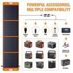 200W Waterproof Portable Solar Panel for Camping