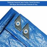 Heavy Duty Waterproof Blue Tarps - Pack of 4