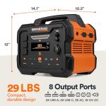 Generac 8025 GB1000 Portable Power Station - 1086Wh