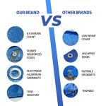 Heavy Duty Waterproof Blue Tarps - Pack of 4