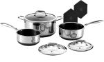 6-Piece Camping Pot Set with Trivets
