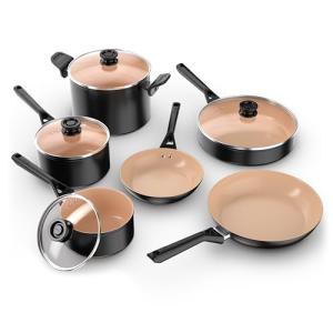 Ninja CK89010BF Nonstick Cookware Set, 10 Pieces